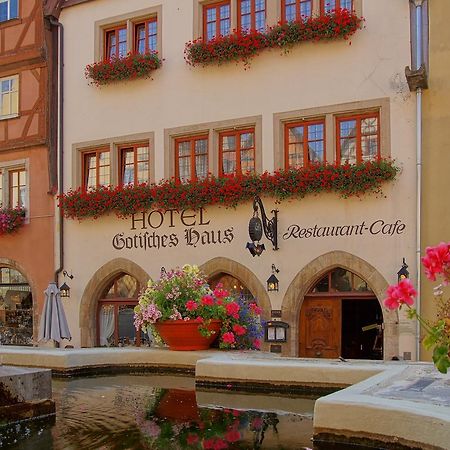 Historik Hotel Gotisches Haus Garni Rothenburg ob der Tauber Dış mekan fotoğraf