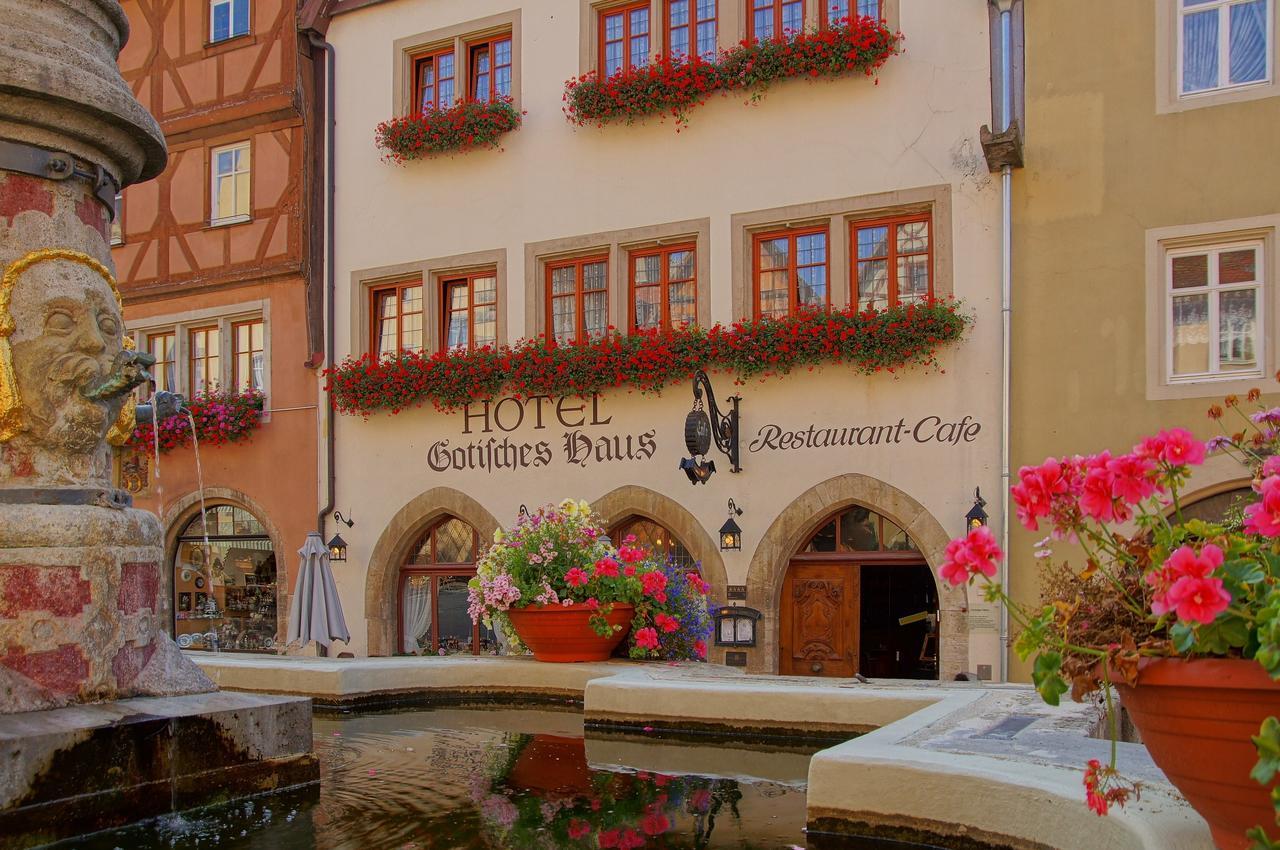 Historik Hotel Gotisches Haus Garni Rothenburg ob der Tauber Dış mekan fotoğraf