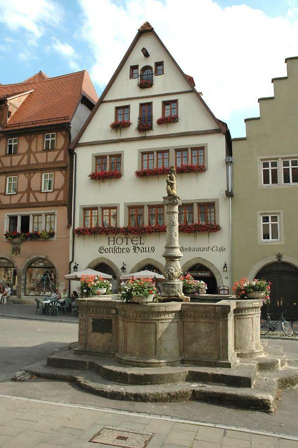 Historik Hotel Gotisches Haus Garni Rothenburg ob der Tauber Dış mekan fotoğraf